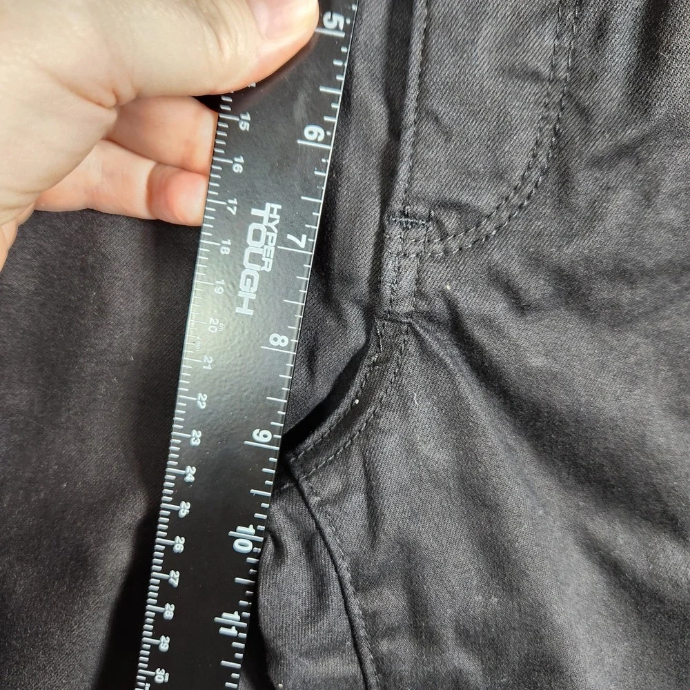 NYDJ Ella Bermuda Shorts Women 8P Petite Black Lift Tuck Stretch‎ Denim A591706